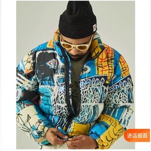 JEAN-MICHEL BASQUIAT X SOULGOODS Down-filled Puffer Jacket